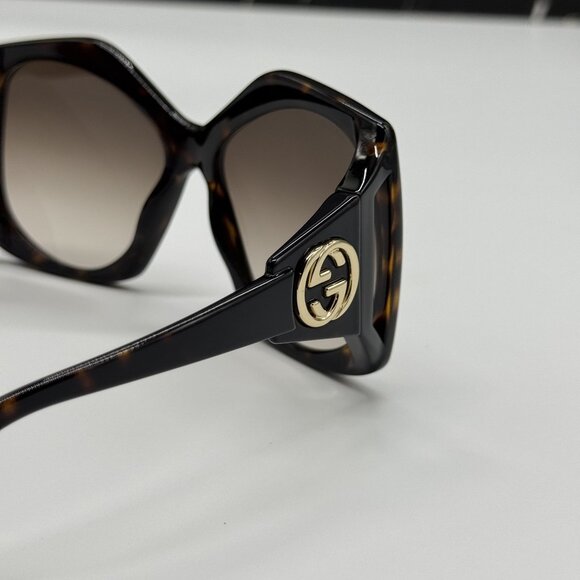 NEW GUCCI GG0875S 002 HAVANA SQUARE WOMEN SUNGLASSES main image 8